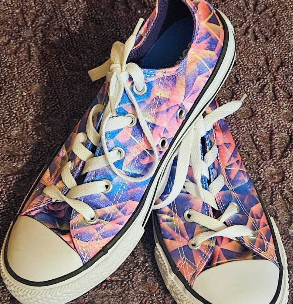 Colorful Geometric Women's Sneakers